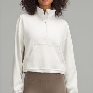 Lululemon cream half zip sweater